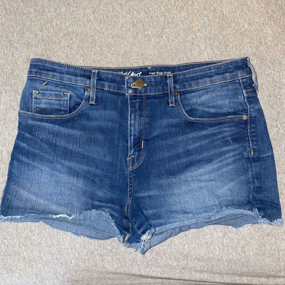 High Rise Jean Shorts